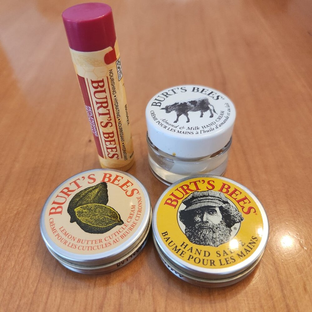 Burt’s Bees Skincare and Lip Care 4 Piece Bundle - NEW